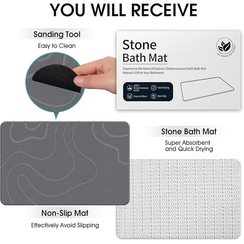 Diatomite Absorbent Floor Mat 03