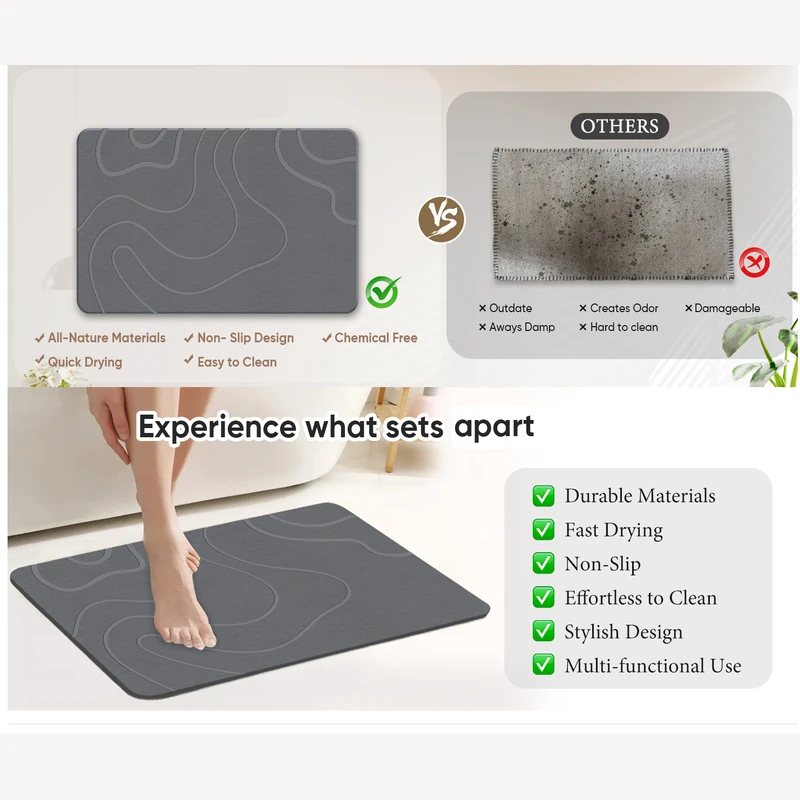 Diatomite Absorbent Floor Mat Detail Image 04