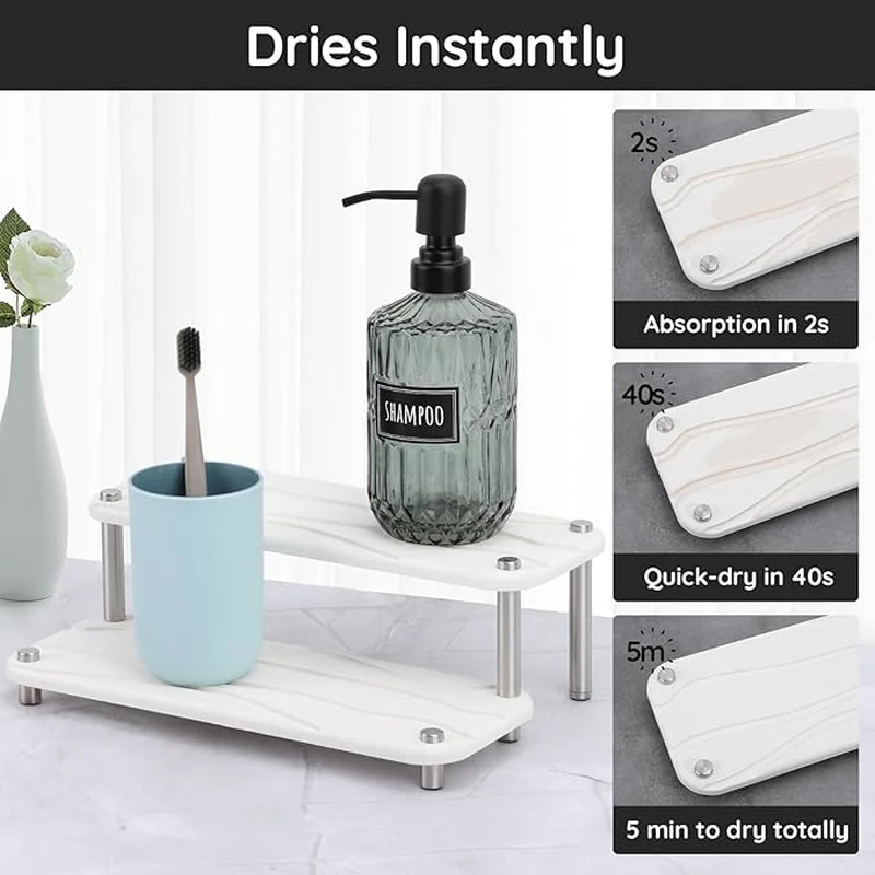 Diatomite Absorbent Multi-tier Shelf 03