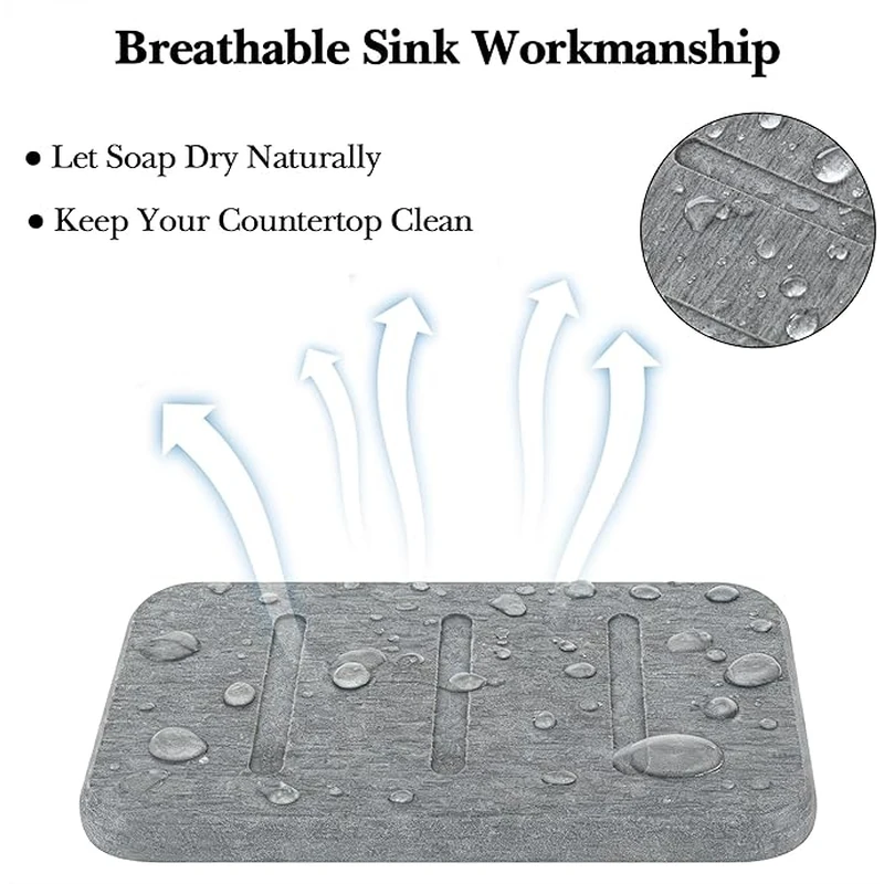 Diatomite Absorbent Soap Mat 03