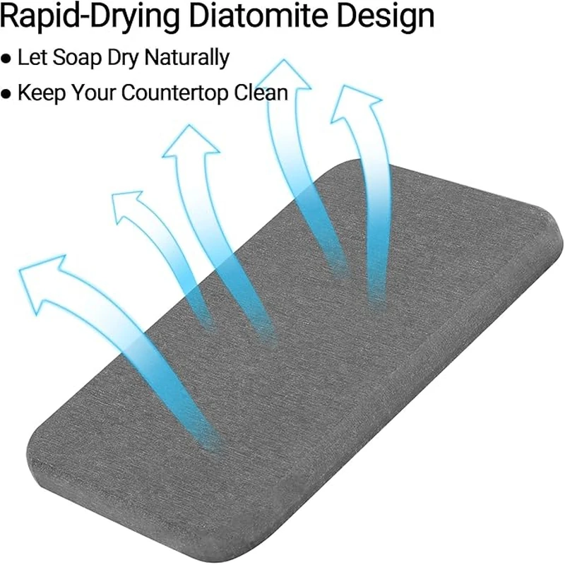 Diatomite Absorbent Soap Mat 04