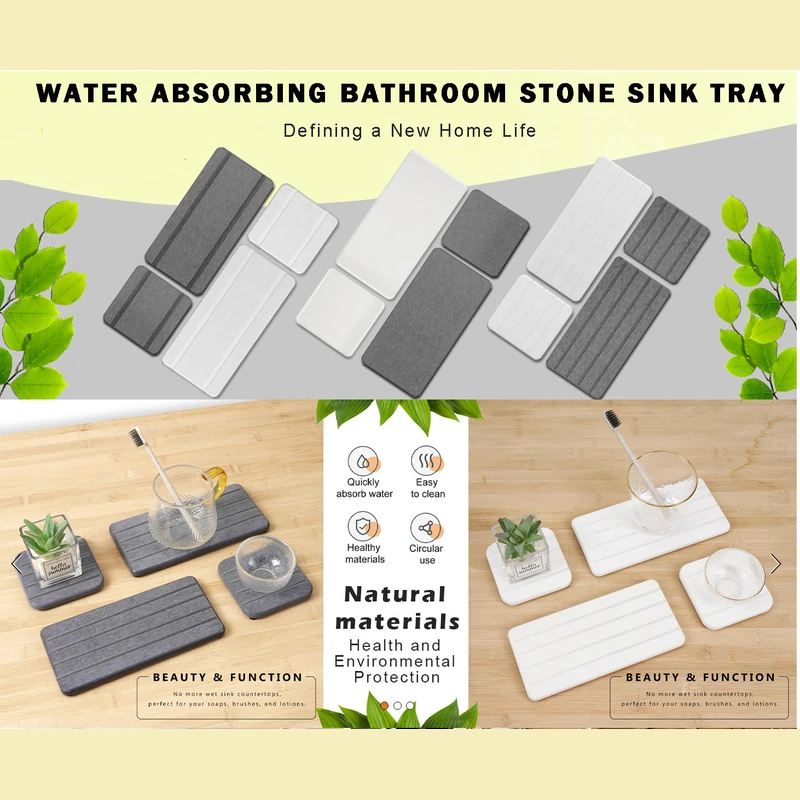 Diatomite Absorbent Soap Mat Detail Image 01